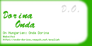 dorina onda business card